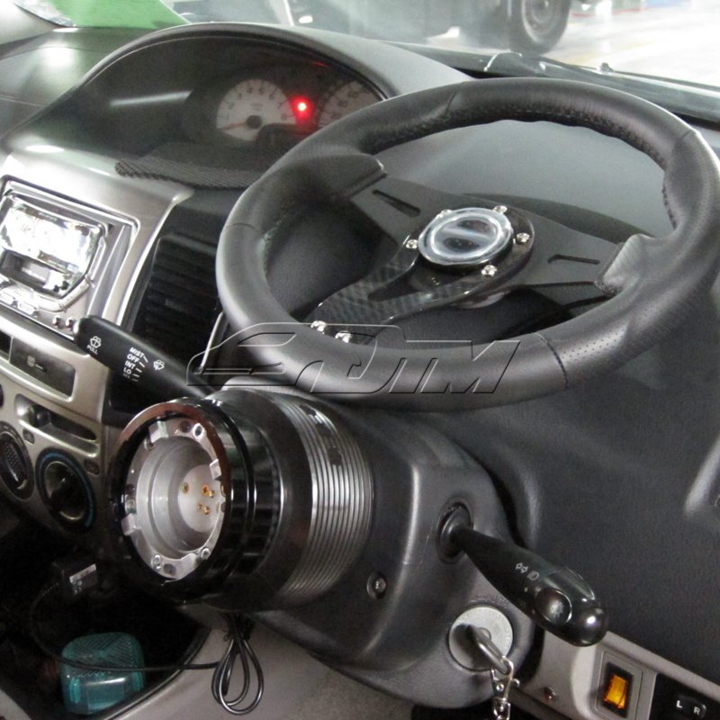 1" Silver 6-Hole Steering Wheel Short Quick Release Hub Adapter Universal