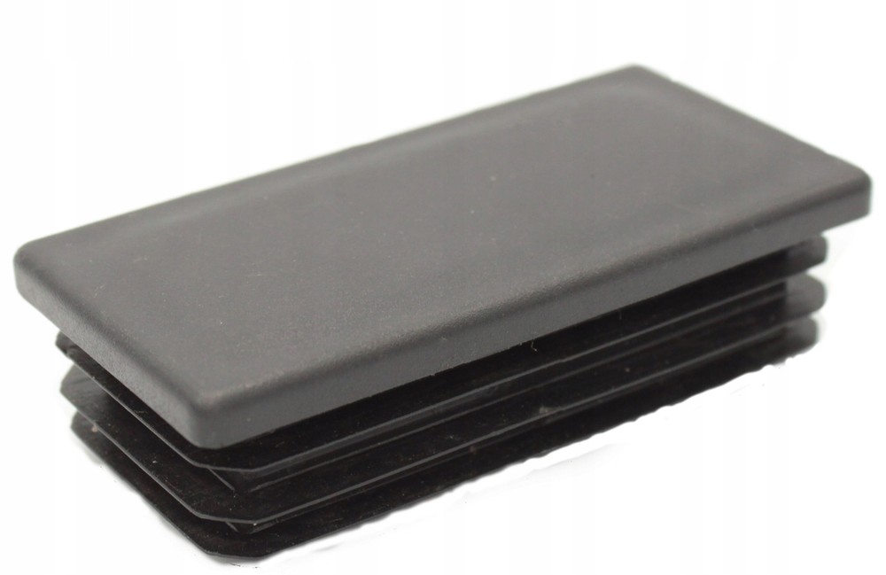 10 x fin plugs rectangular tube 70 x 110 mm rectangle black end caps plastic