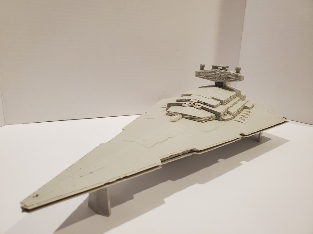Star Wars Imperial Star Destroyer Electronic Model Revell Snap Tite - Untested