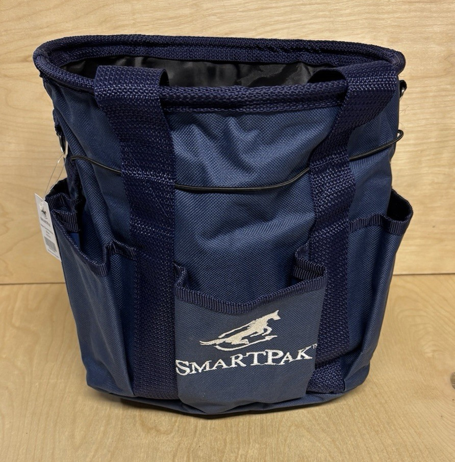 SmartPak Grooming Bag - Horse Dog Cat Animal Grooming Tote Bag - NAVY