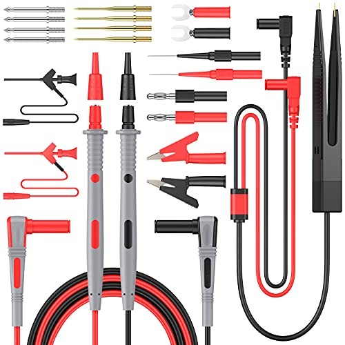Multi Test Leads Kit - Electrical Multimeter Test Lead with Test Leads 21pcs