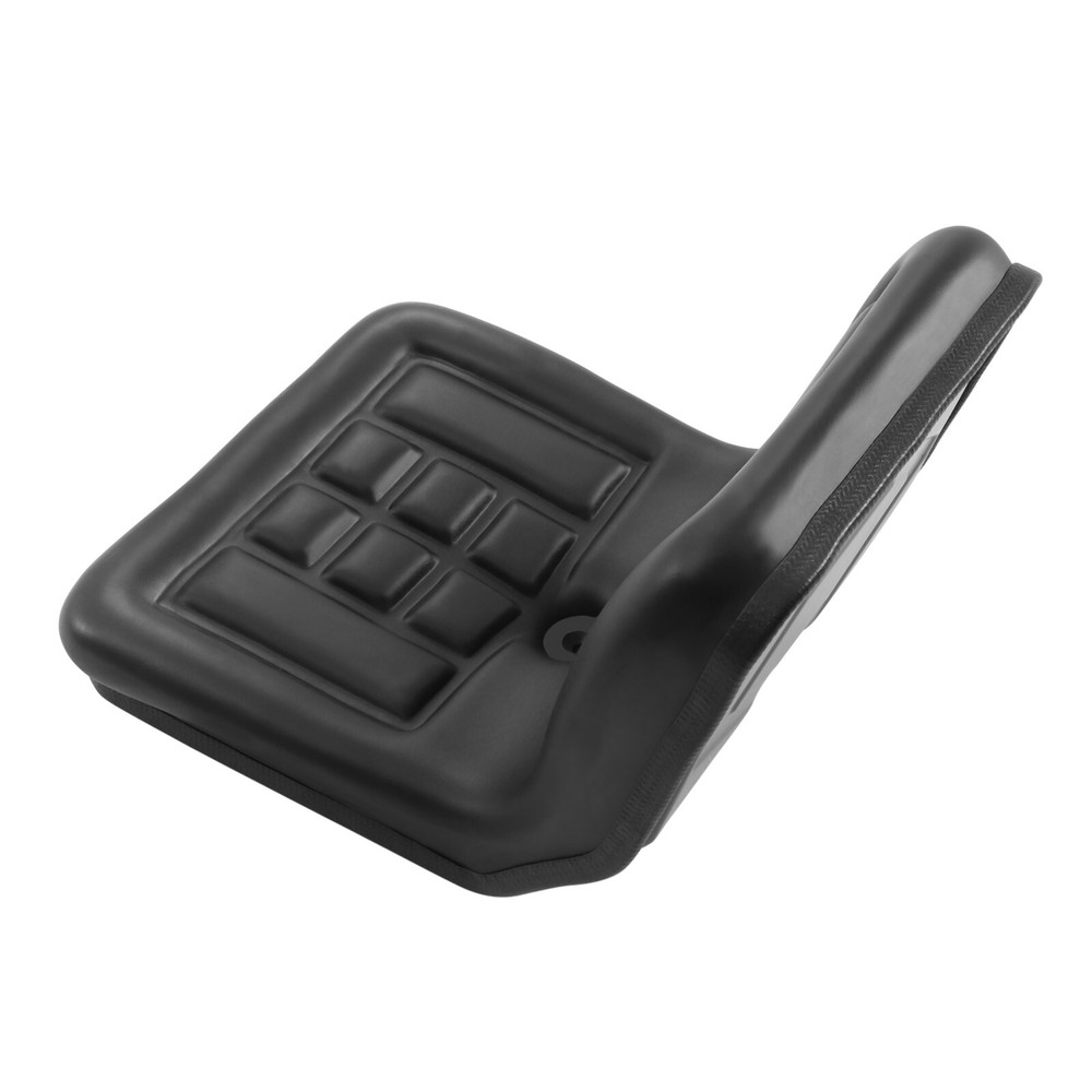 Universal Compact High Back Mower Seat Black Seat with Mounting Bolt Patterns