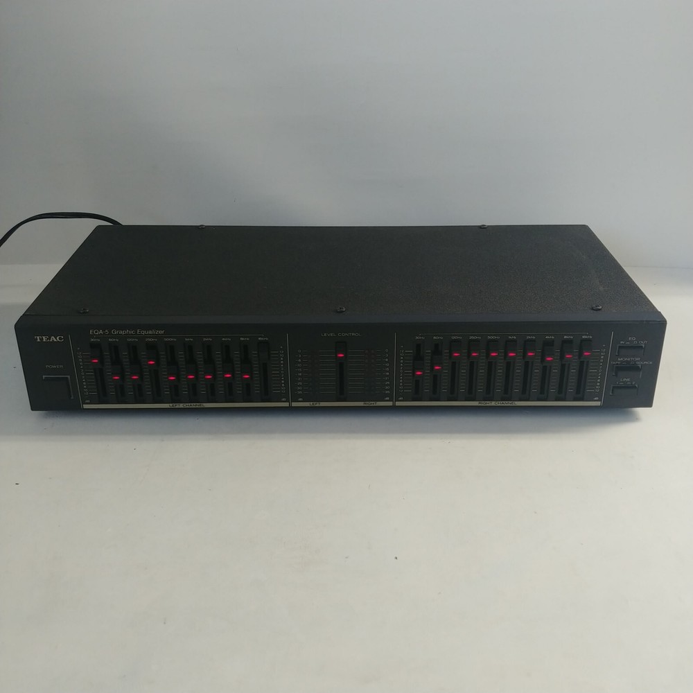 TEAC EQA-5 - 10 Band Stereo Graphic Equalizer HiFi Component- READ DESCRIPTION