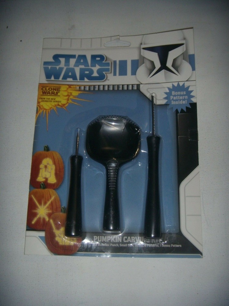 Star Wars Clone Wars Pumpkin Carving Kit. 7 Patterns.