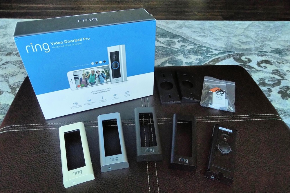 Ring Video Doorbell Pro with accessories