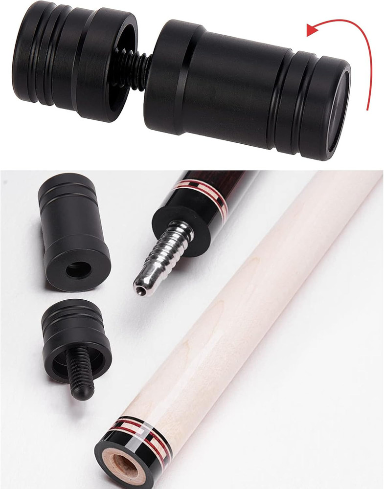 3 Pair Stick Joint Protector, 5/16 X 18 Pool Joint Thread Cap Black Pool Cue Joi