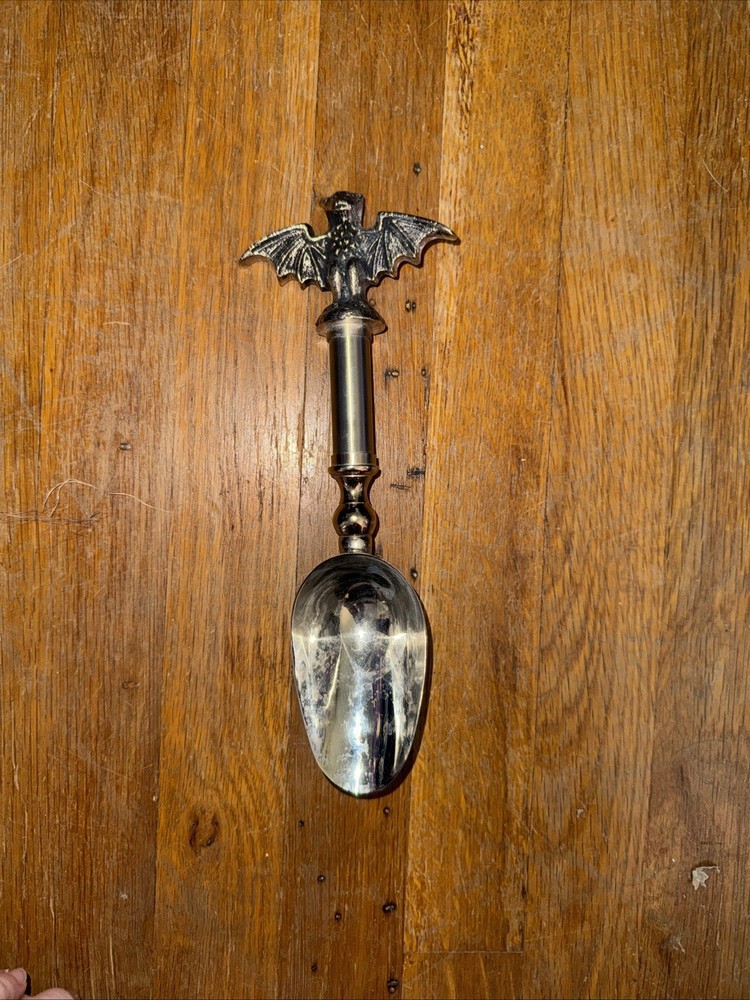 Gothic Bat Barware Set: Stainless Steel Ice Scoop
