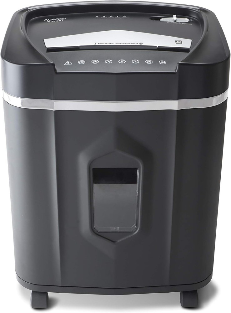 Aurora 12-Sheet Micro-Cut Paper/CD Shredder, Quiet Operation
