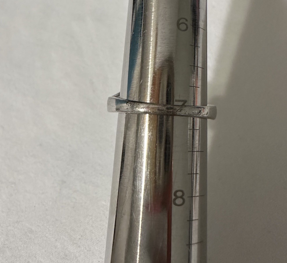 STERLING SILVER PEARL & CZ BYPASS SETTING RING SIZE 7