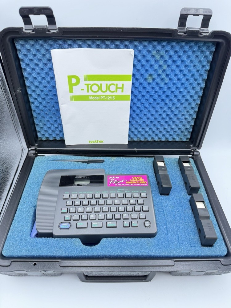 Brother P-Touch PT-15 Portable Electronic Labeling Maker Plus Extra Labels