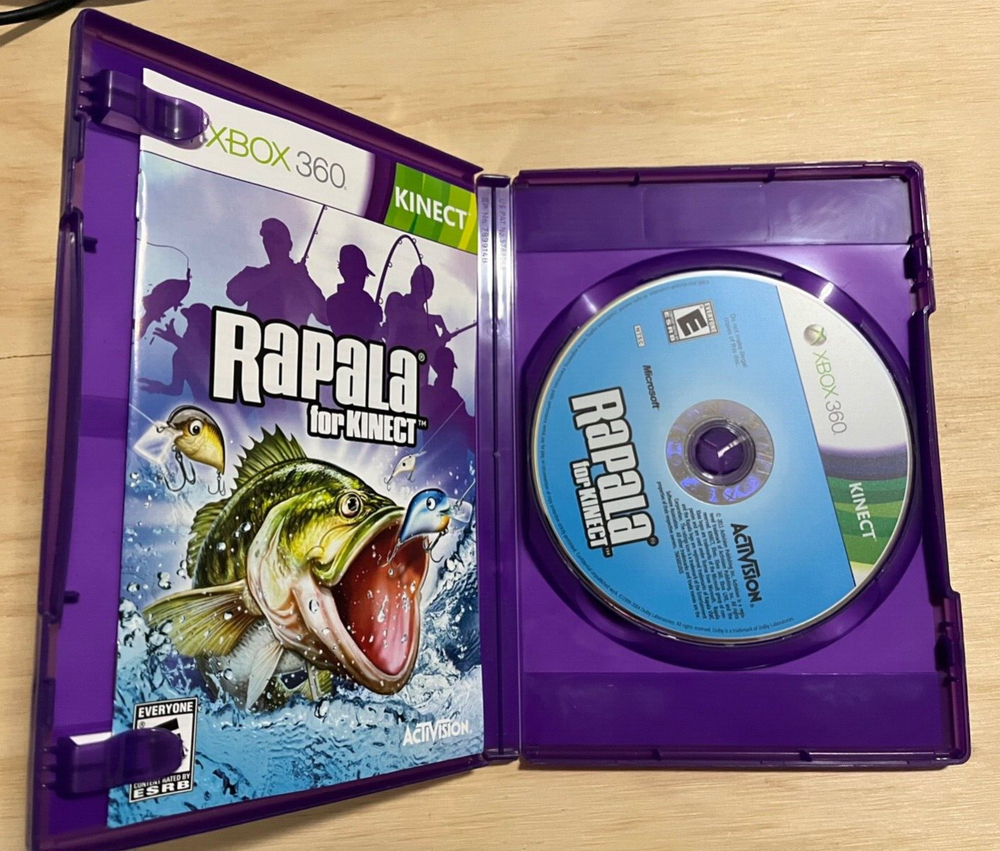 XBox 360 Kinect Sensor and game Lot - Microsoft - TESTED