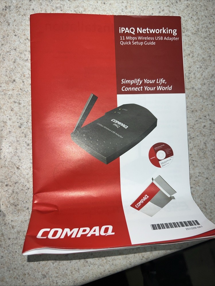 Compaq iPAC Networking 11 Mbps Wireless USB Adapter UNTESTED