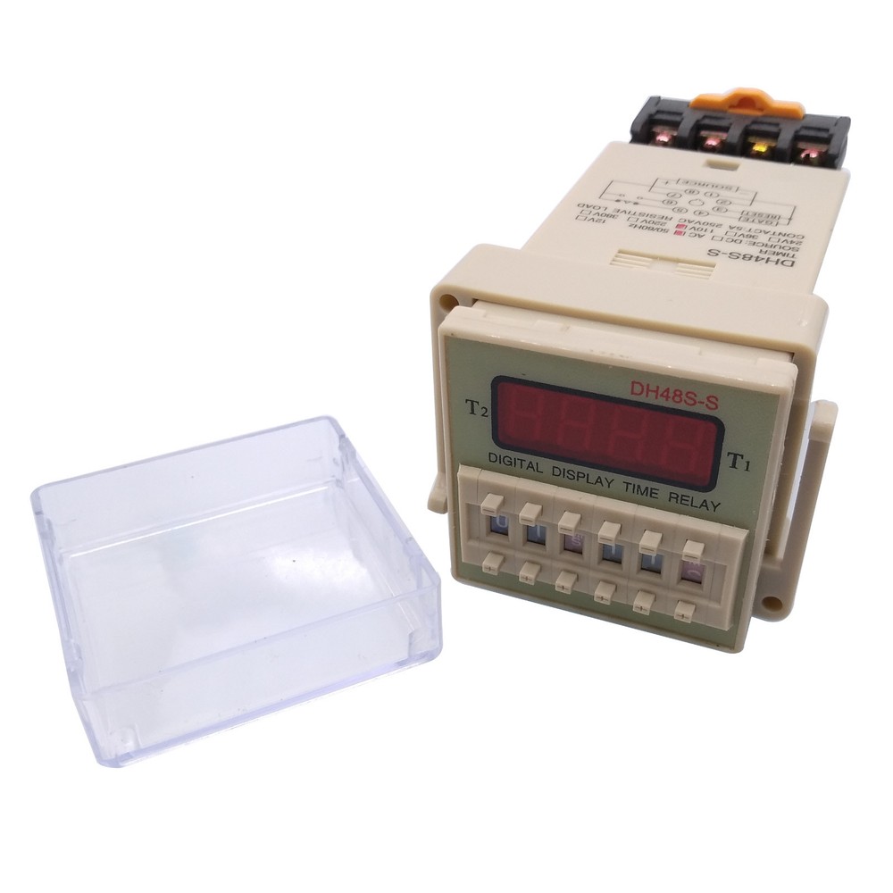 AC 110V Digital Precision Programmable Time Delay Relay DH48S-S & Base