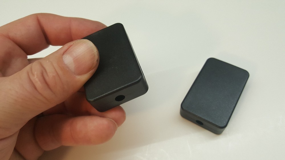 2 PACK --- Small Black Plastic Electric Project Box