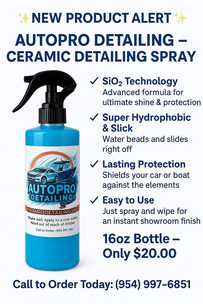 Ceramic Boost Spray Coating 16oz Silicon Dioxide for Car Detailing