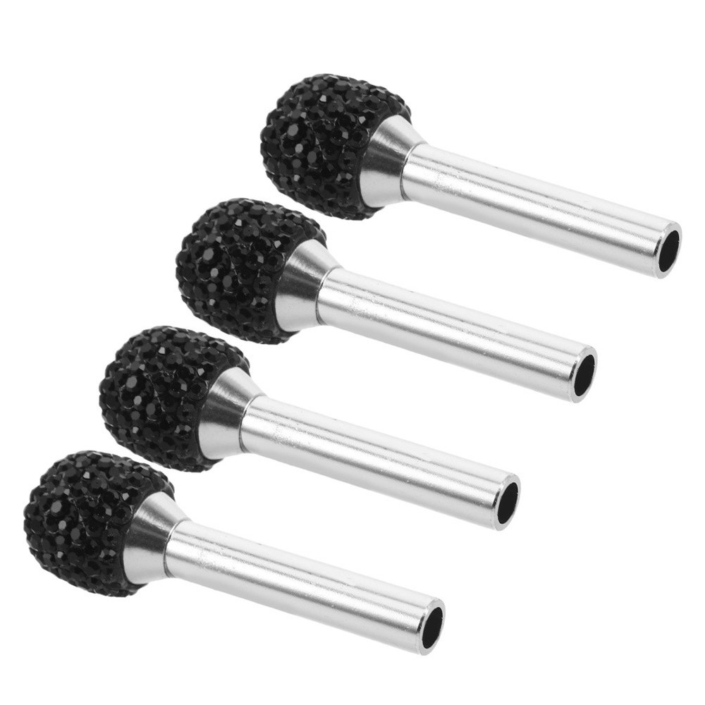 4 Pcs -encrusted Door Handle Car Lock Knobs Pull Pin Automobile Covers