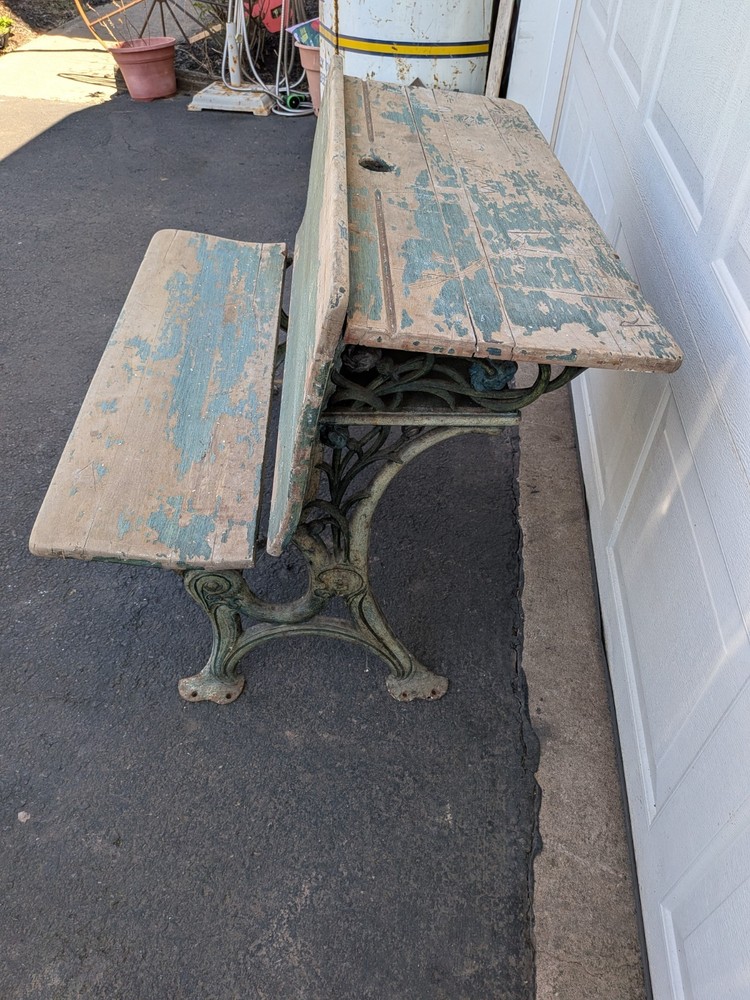 Primitive Antique School Desk