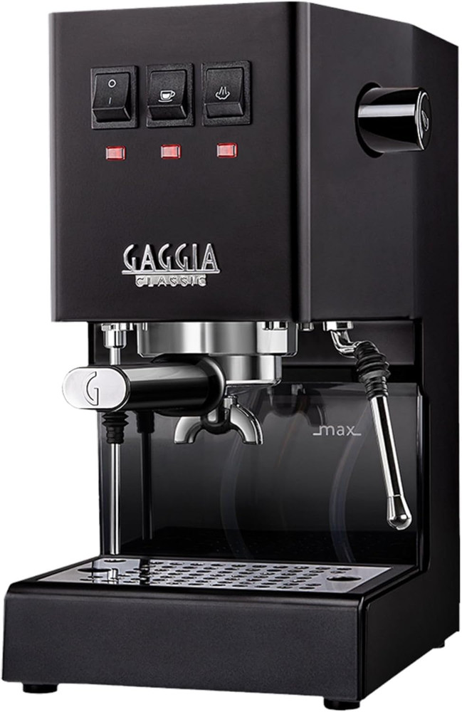 Classic Evo Pro Espresso Machine - Thunder Black, Sleek & Compact Design