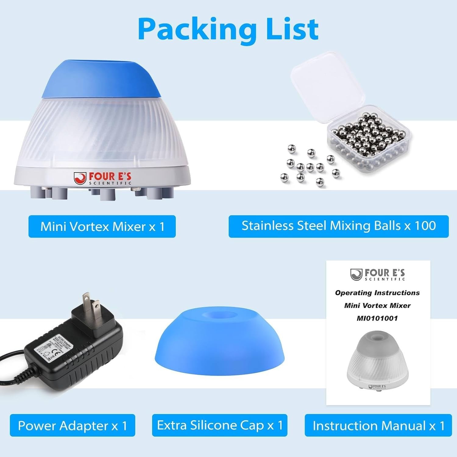 5000RPM Mini Vortex Shaker Lab Mixer for Paints Nail Polish w/ Cap Mixing Balls