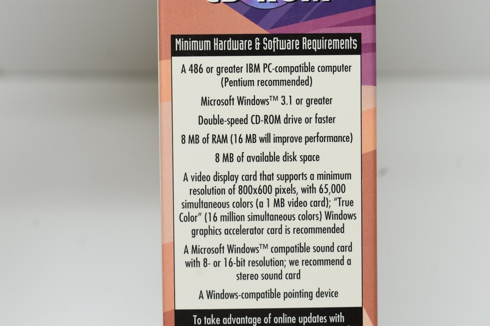 Explore The Grand Canyon Arizona Windows CD-Rom Multimedia Big Box Sofware 1995