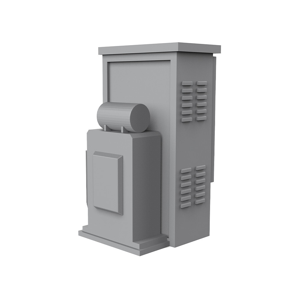 1/35 Electrical Distribution Transformer Boxes Dioramas Buildings Military Base