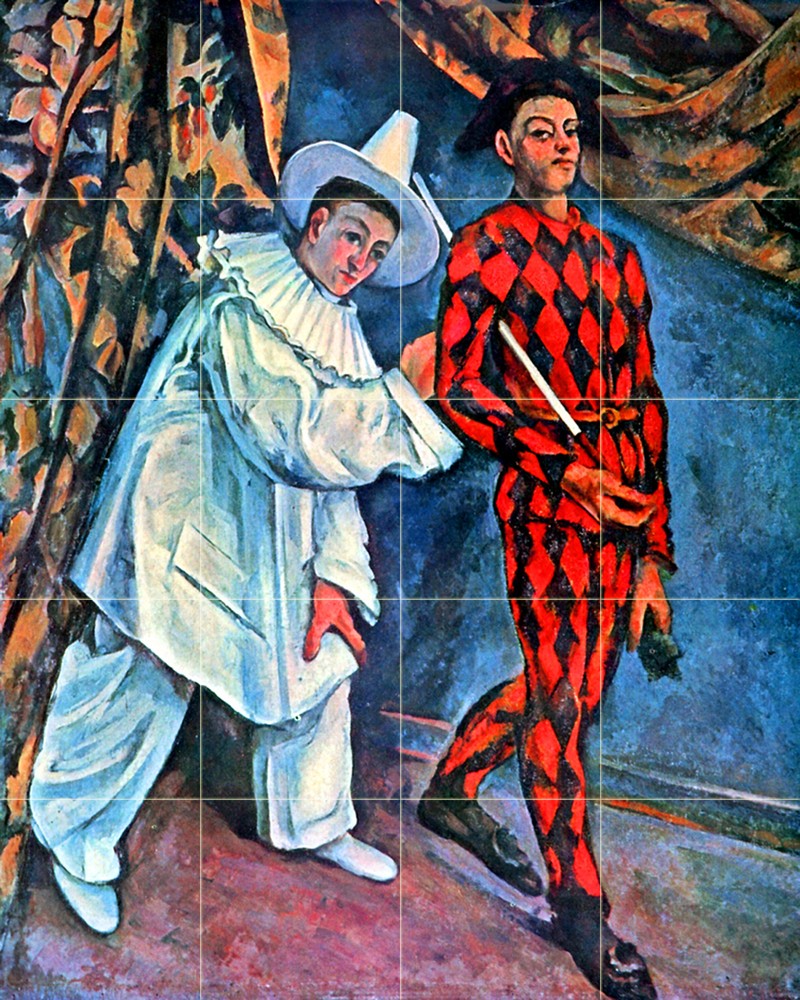Art Cezanne Carnival Mural Ceramic Backsplash Bath Tile #377