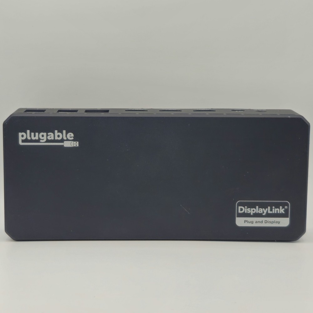 Plugable USB C Triple Display Docking Station with Laptop Charging, Thunderbolt