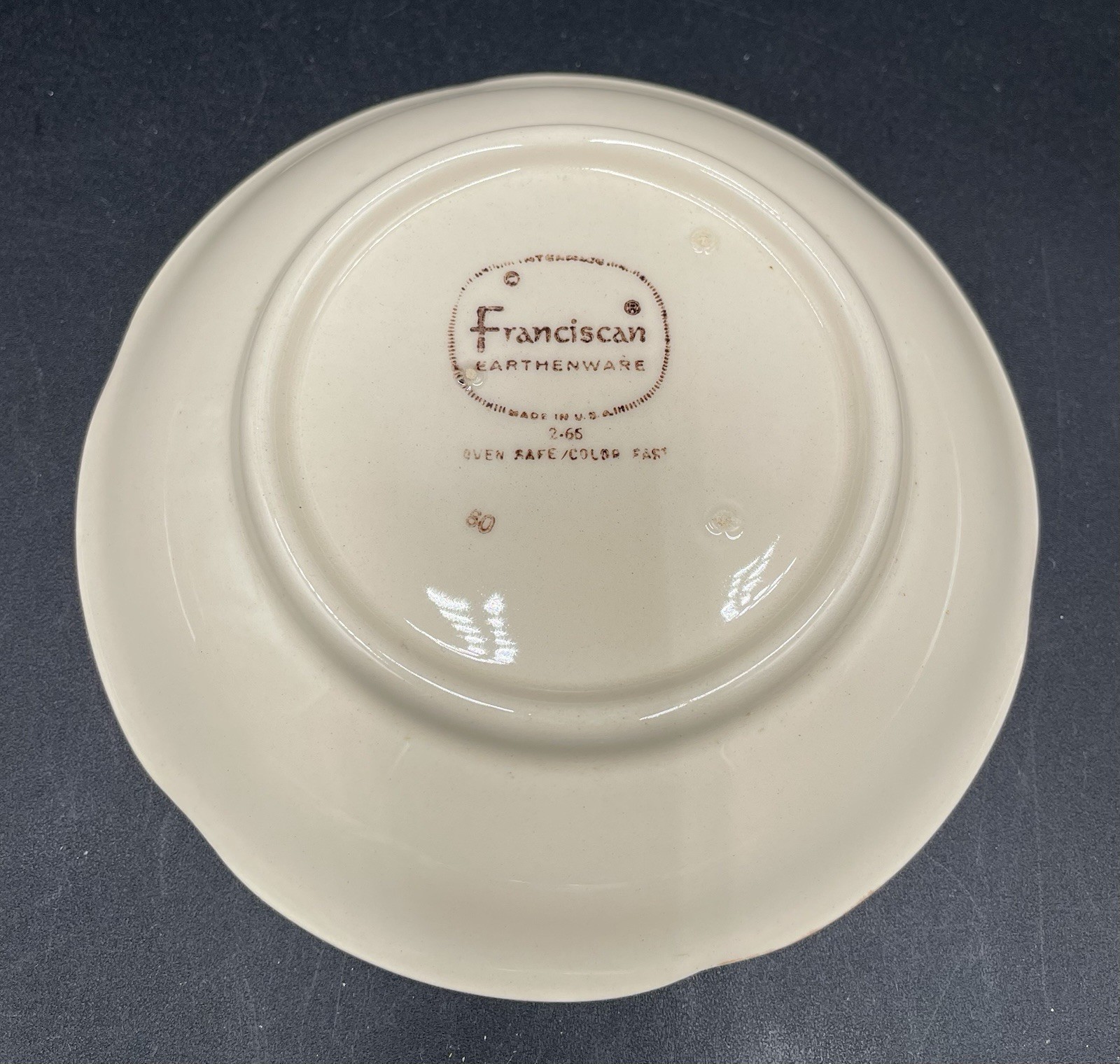 Franciscan 5 1/4 Inch Apple Pattern Dessert/Fruit Bowls - Set Of 6 !!!