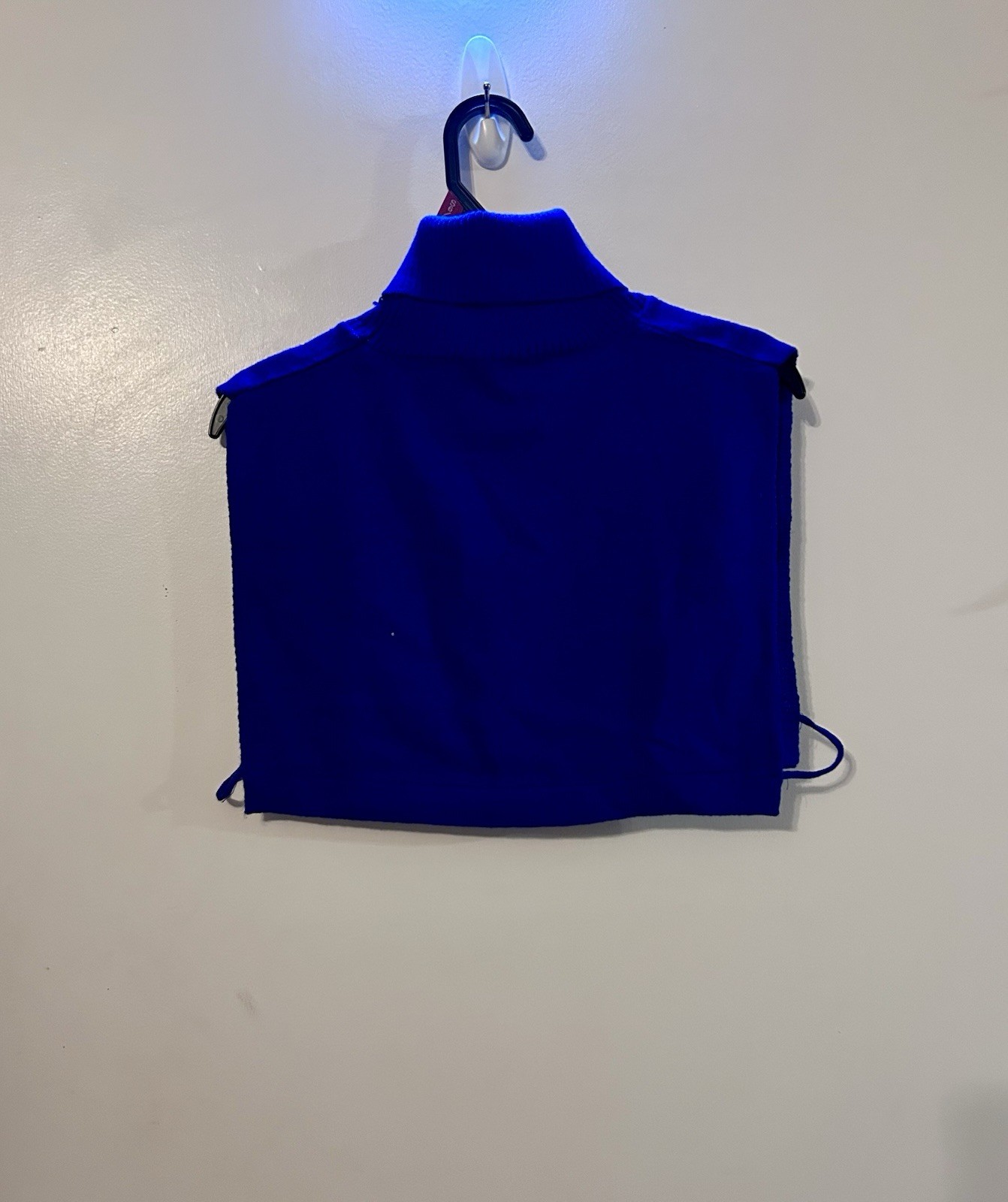 Retro Blue Knit Dickey Turtleneck NWOT, Detachable Accessory Unisex