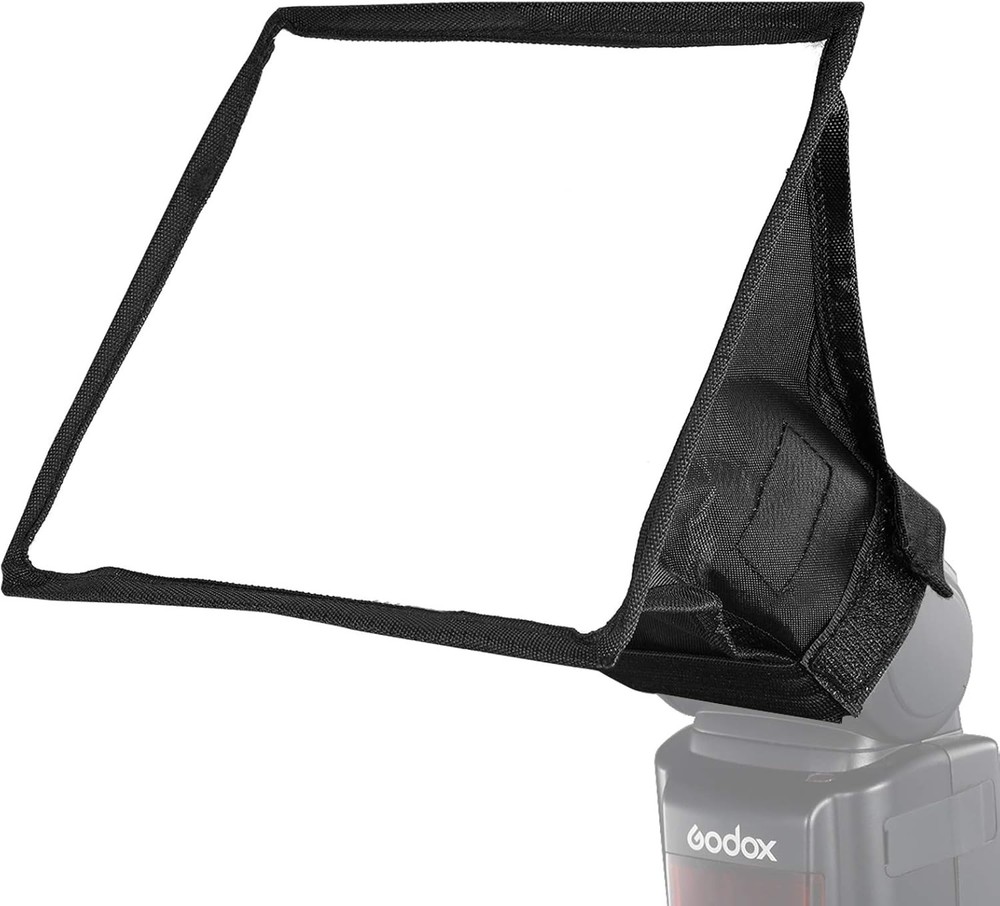 6"x7" Collapsible Mini Softbox – Universal Flash Diffuser with Storage Pouch