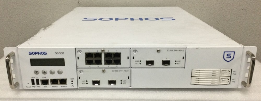 Sophos SG 550 Rev.1 Multi-function LCD Module VPN Firewall Security Appliance
