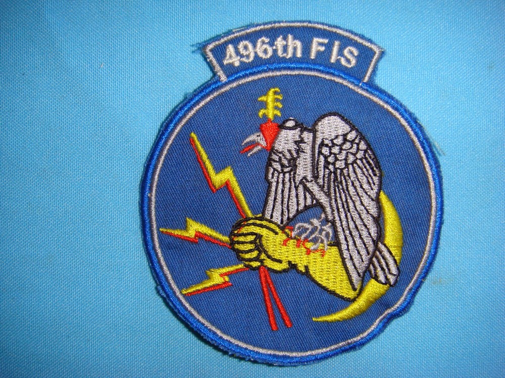 VIETNAM WAR PATCH, USAF 496th FIGHTER INTERCEPTOR SQUADRON