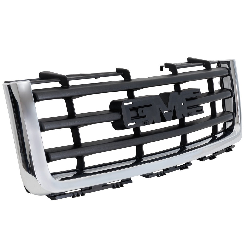 Grille Assembly For 2007-2013 GMC Sierra 1500 Chrome Shell With Emblem Provision