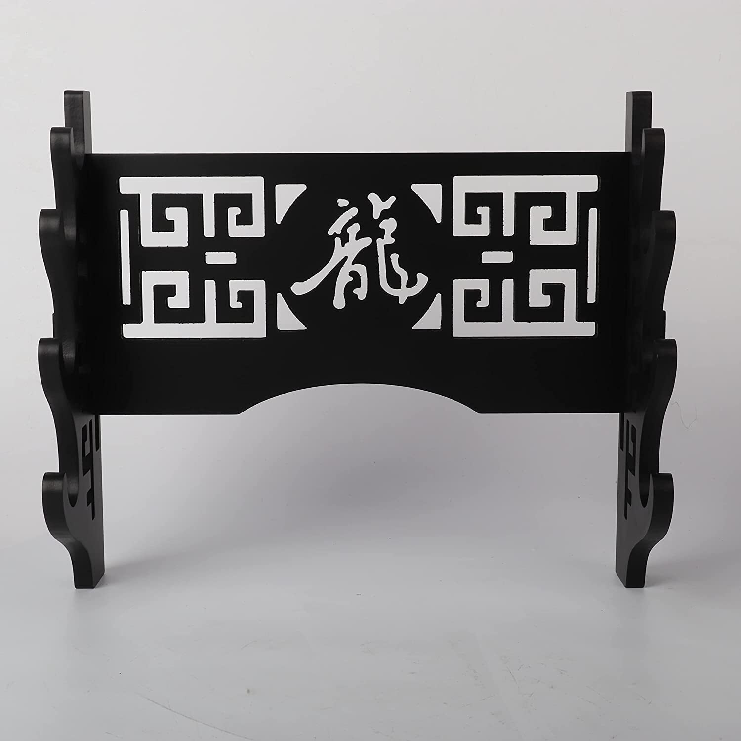 4 Tier Wall Mounted Sword Holder Display Stand Samurai Rack Hanger Bracket USA