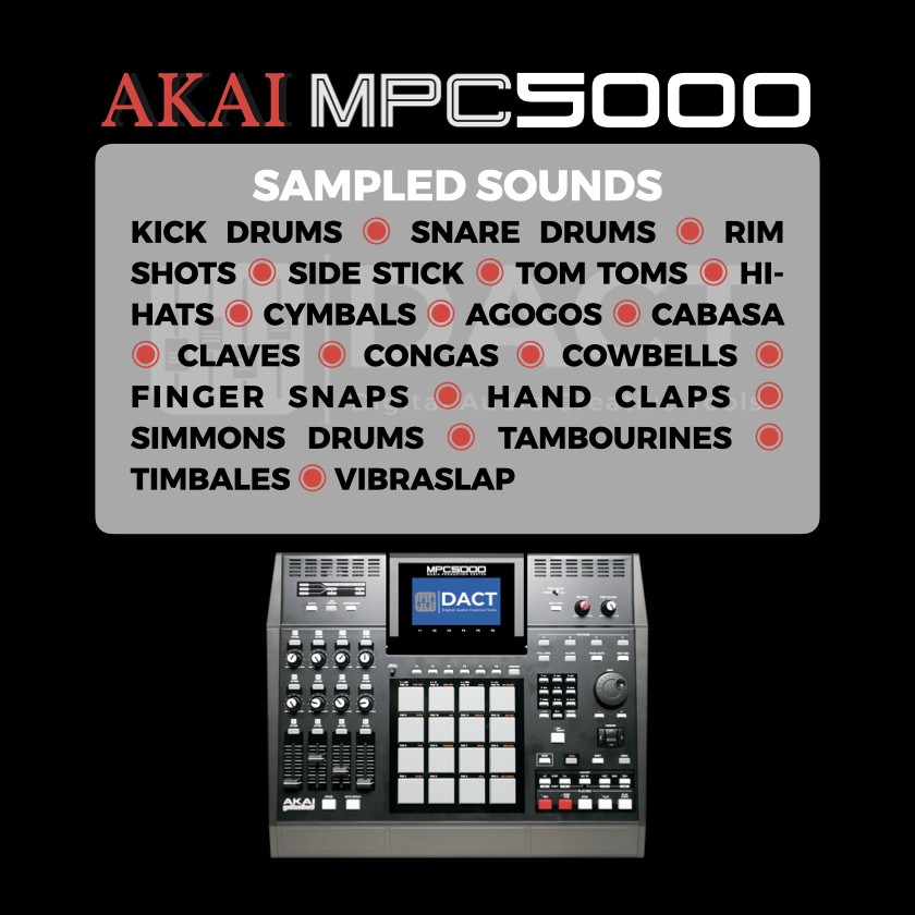 Akai MPC5000 Sample Library (1,500 Samples) - Instant Access