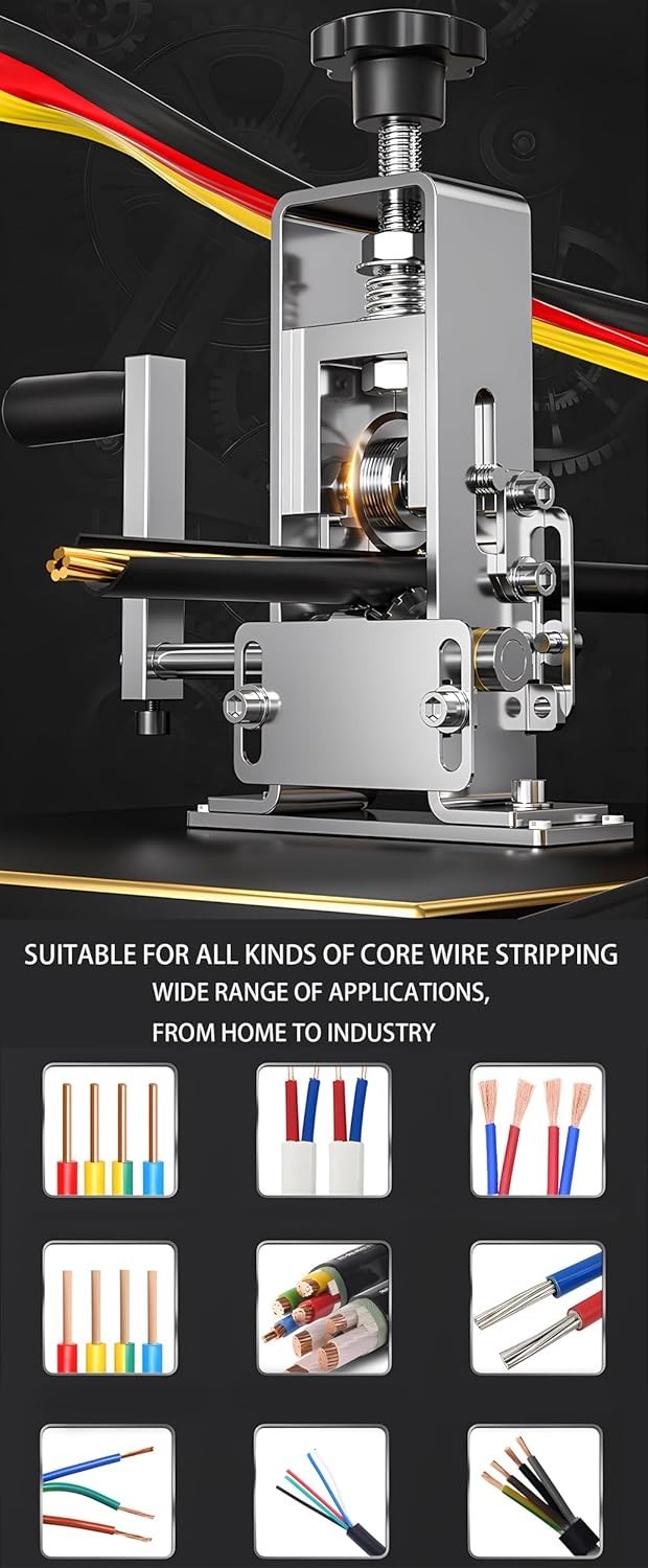 Máquina Pela Cable Para Taladro Eléctrico Pelacables Alambre Cobre Ajusta 0.04-1