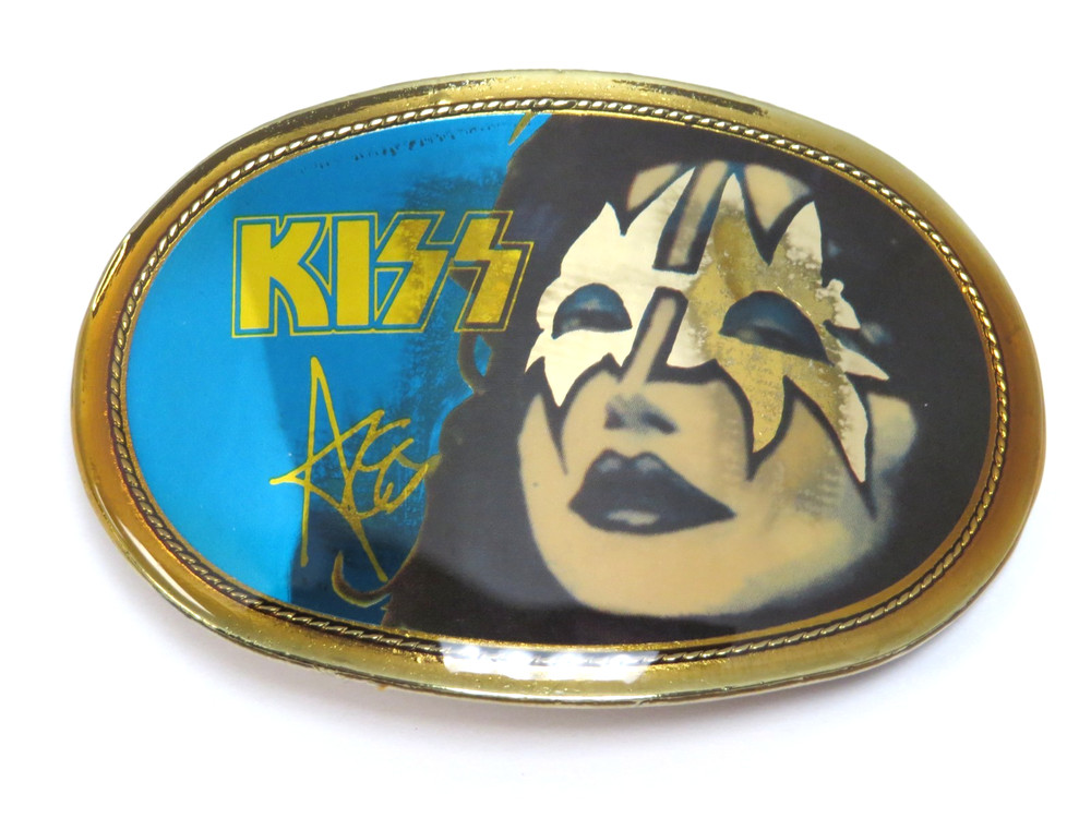 KISS ACE FREHLEY PACIFICA BELT BUCKLE AUCOIN 1977