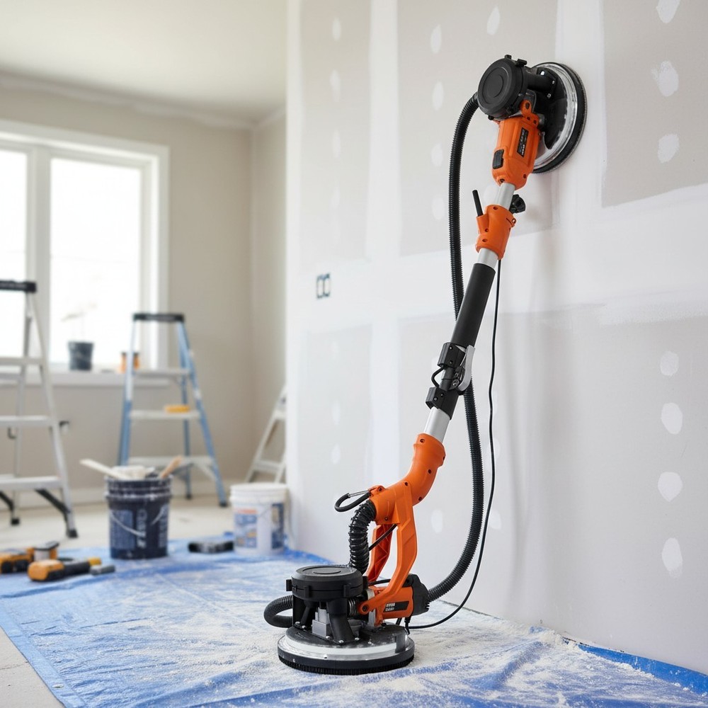 Professional Drywall Sander with Extendable Handle and Efficient Dust Collection