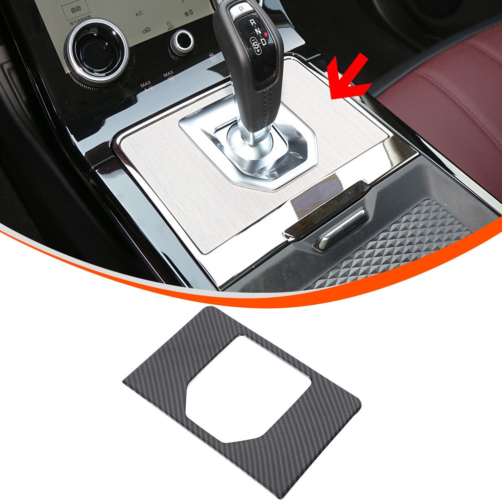 ABS Carbon Fibre Centre Console Gear Panel Cover For Range Rover Evoque 2020-23