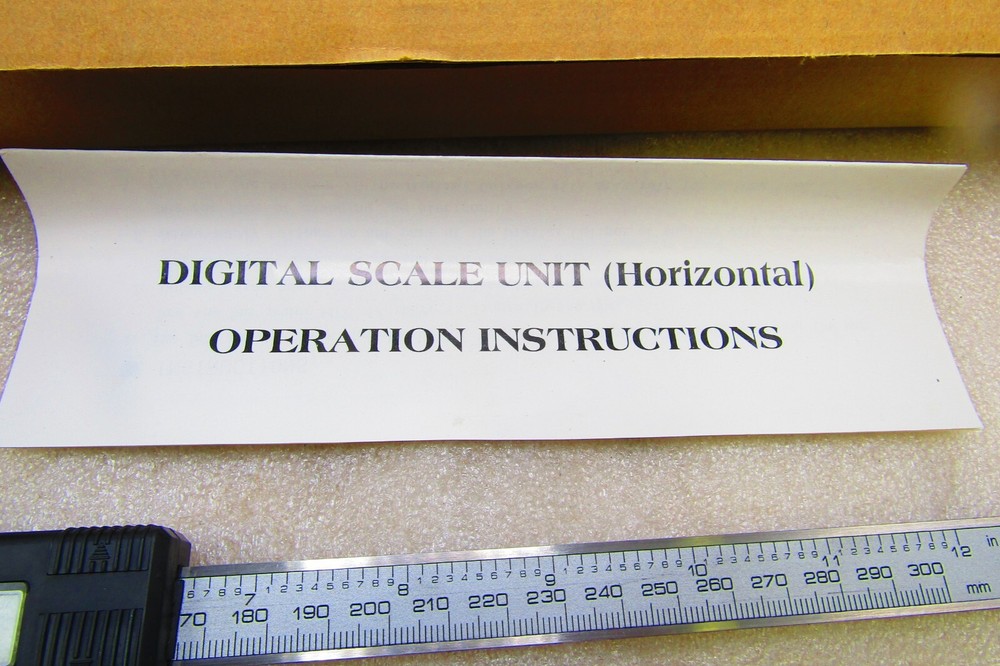 Horizontal electronic absolute digital scale, 12"