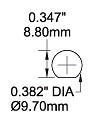 BLUE SEA CIRCUIT BREAKER PUSH BUTT- 7050-BSS