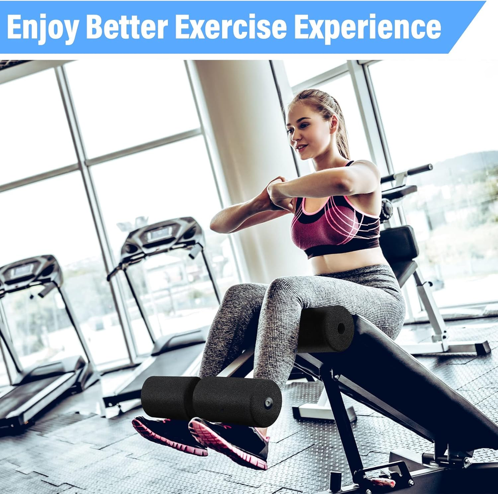 4 Pack Foam Foot Pads Rollers Replacement for Weight Bench Exercise Machines