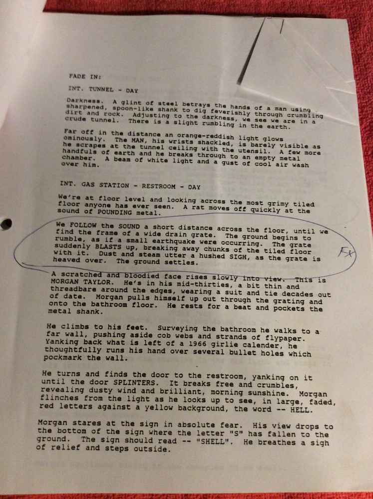 ORIGINAL SCRIPT BAT OUT OF HELL ALAN MCELROY RON MITA JIM MCCLAIN