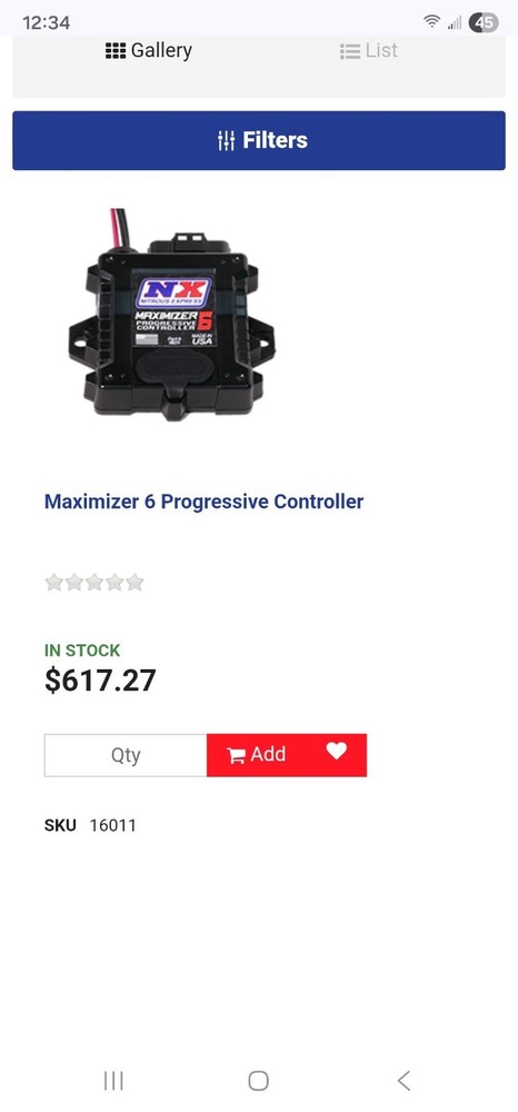 16011 Nitrous Express Maximizer 6 Progressive Controller - Data Logging - RPM