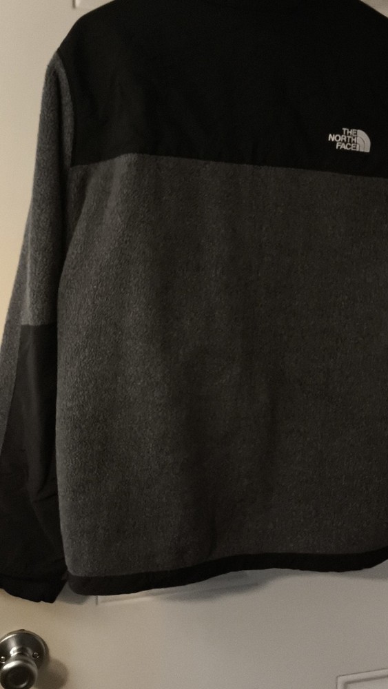 The North Face Men's Basic Jacket Gray Black Full Zip Long Sleeve Size M