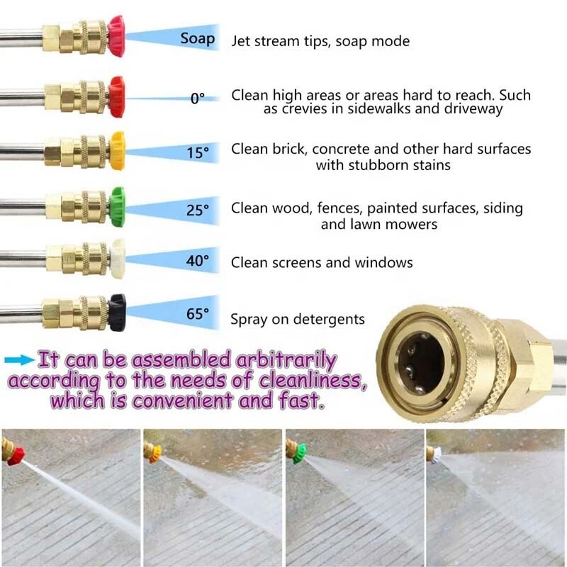 120 inch Pressure Washer Extension Wand, Replaceable Upgraded Power Washer Lance