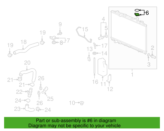 GENUINE OEM Cooling Radiator Cap For Acura HONDA 19045-RAA-003