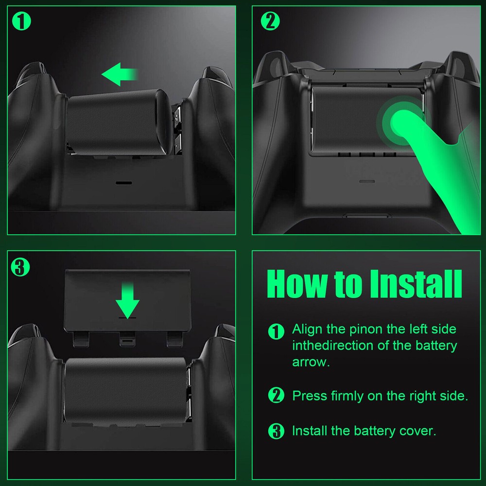 New Rechargeable Battery Pack Microsoft For XBOX One/One S X Wireless Controller