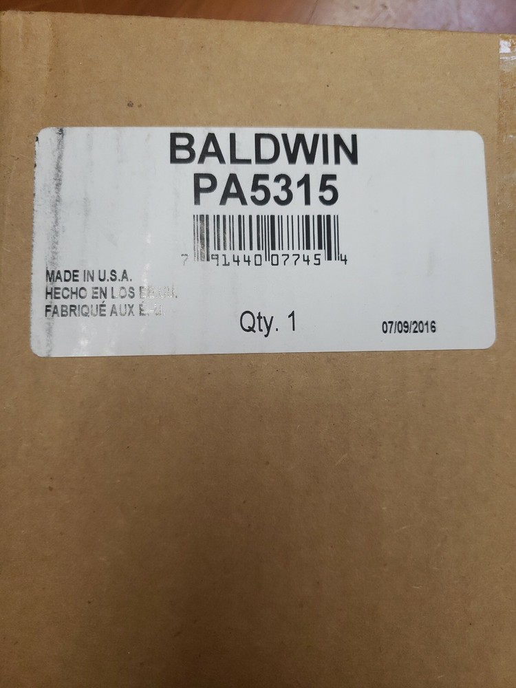 BALDWIN FILTERS PA5315 Air Filter, Panel
