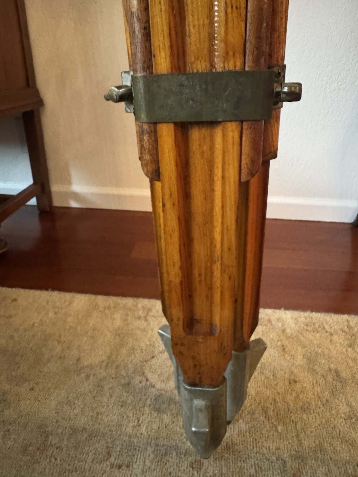 Vintage Heerbrugg WILD T1A Theodolite Survey Level Transit Tool Case & Oak Stand